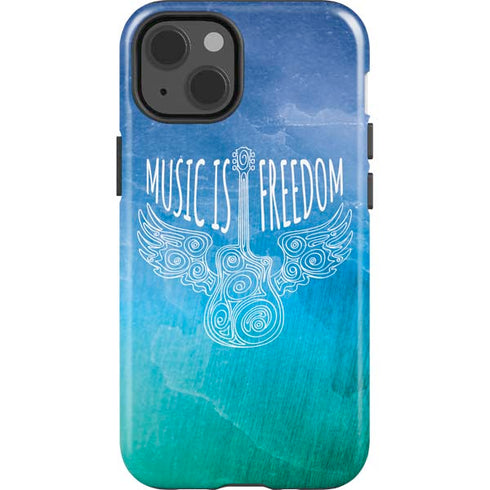 Music Is Freedom iPhone 15 Impact Case
